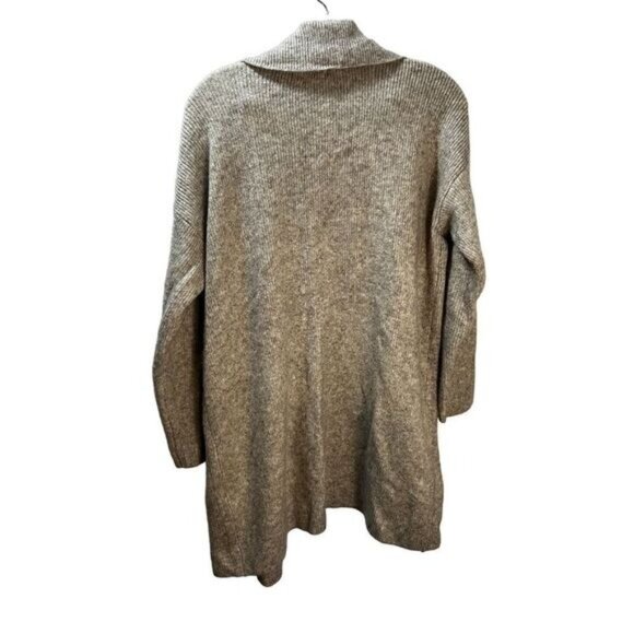 Open Front Long Sleeve Knit Cardigan Casual Sweater with Pockets - Picture 2 of 5